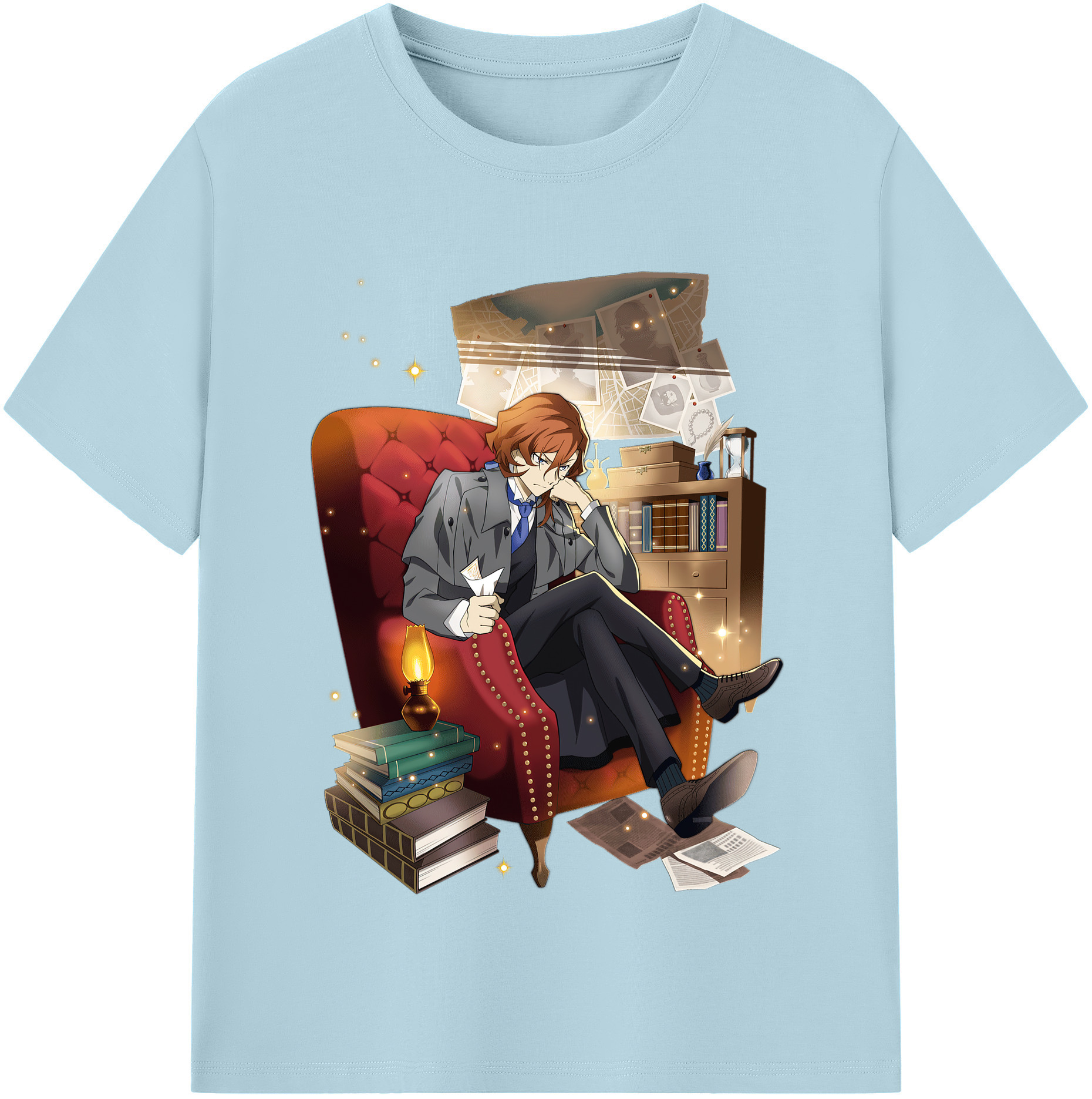 （画像用） 文豪ストレイドッグス Bungo Stray Dogs 綿100％半袖Tシャツ（フロントプリント）